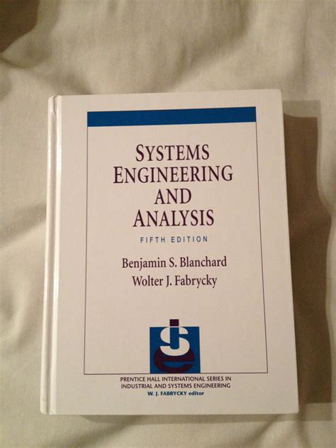 Systems Engineering Analysis Benjamin S Blanchard Answers Reader