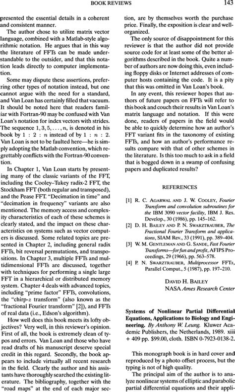 Systems of Nonlinear Partial Differential Equations Applications to Biology and Engineering Reader