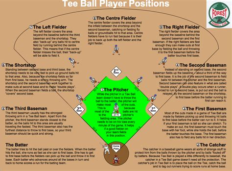 T Ball Positions Template