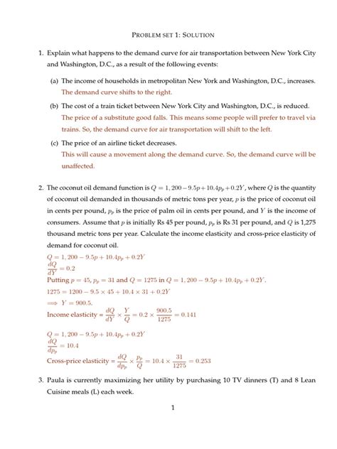 T Problem Set 1 Solution Week 37 September 9 2007 PDF