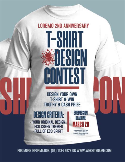 T Shirt Design Contest Template