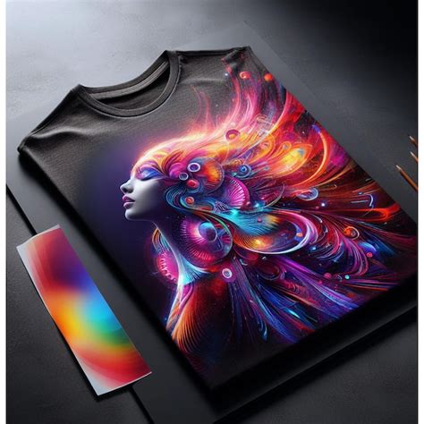 T-Shirts with Gradient Images: A Vibrant Canvas for Creative Expression