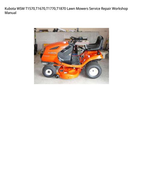 T1570 Kubota Manual Ebook Kindle Editon