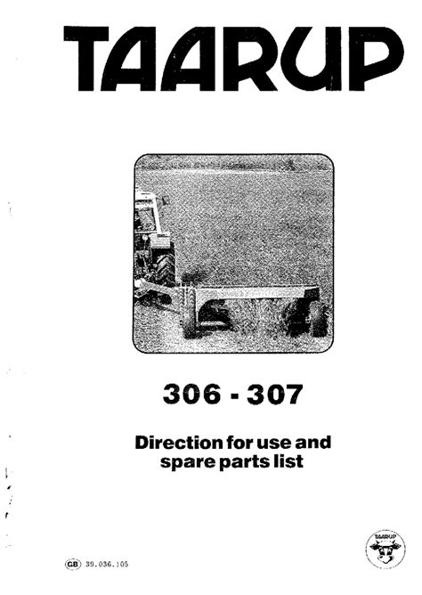 TAARUP 307 PARTS MANUAL Ebook Reader