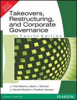 TAKEOVERS RESTRUCTURING AND CORPORATE GOVERNANCE 4TH EDITION Ebook Doc
