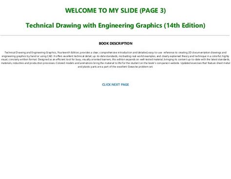 TECHNICAL DRAWING WITH ENGINEERING GRAPHICS 14TH EDITION SOLUTIONS Ebook Epub