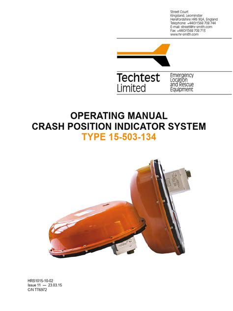 TECHTEST CPI MAINTENANCE MANUAL 15 503 134 Ebook PDF