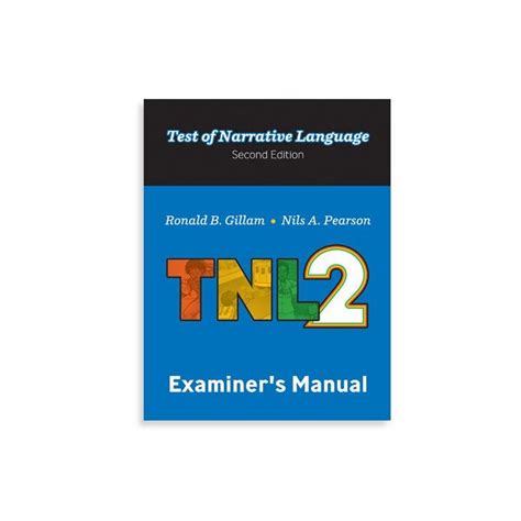 TEST OF NARRATIVE LANGUAGE REPORT Ebook Kindle Editon