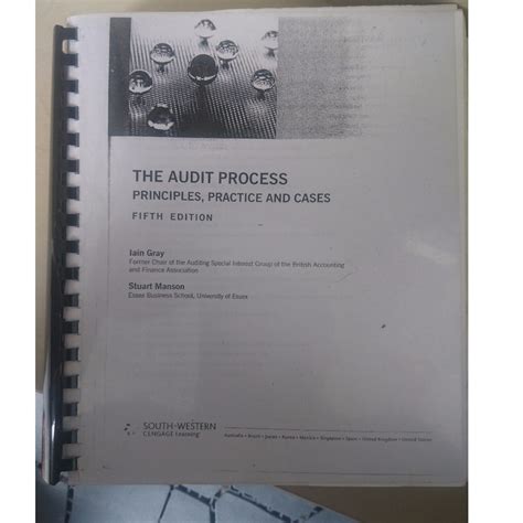 THE AUDIT PROCESS PRINCIPLES PRACTICE CASES 5TH EDITION Ebook Doc