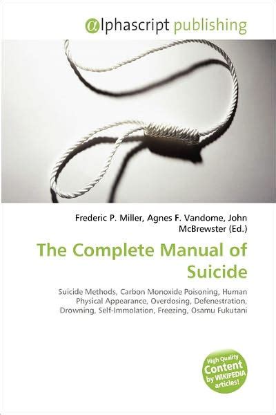 THE COMPLETE MANUAL OF SUICIDE ENGLISH Ebook Kindle Editon