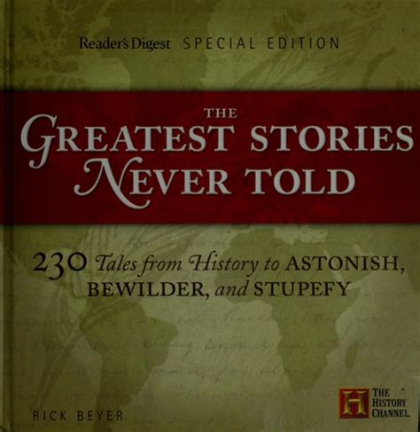 THE GREATEST STORIES NEVER TOLD RICK BEYER Ebook Doc