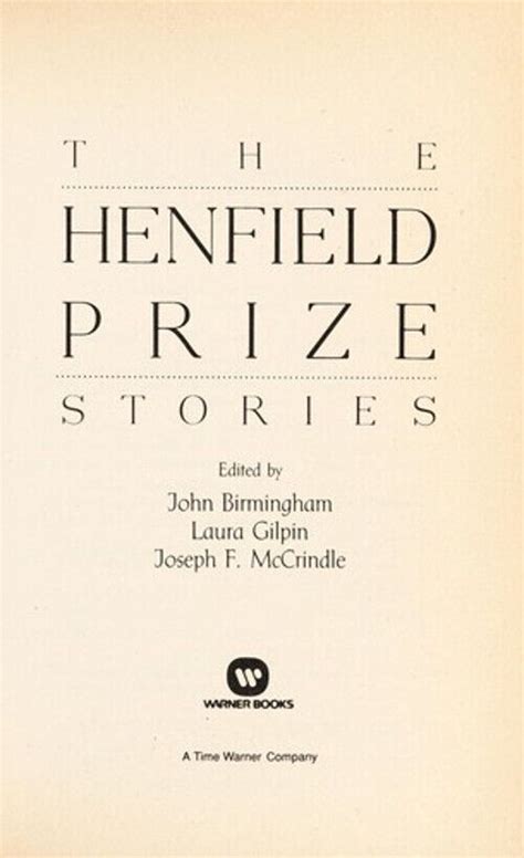 THE HENFIELD PRIZE STORIES Reader