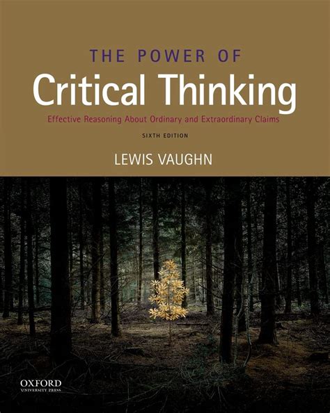 THE POWER OF CRITICAL THINKING LEWIS VAUGHN ANSWER KEY Ebook PDF