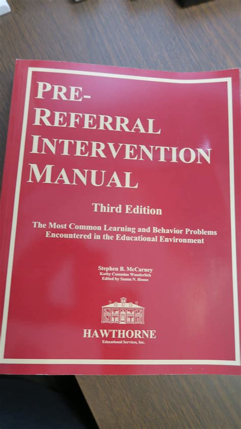 THE PRE REFERRAL INTERVENTION MANUAL Ebook PDF