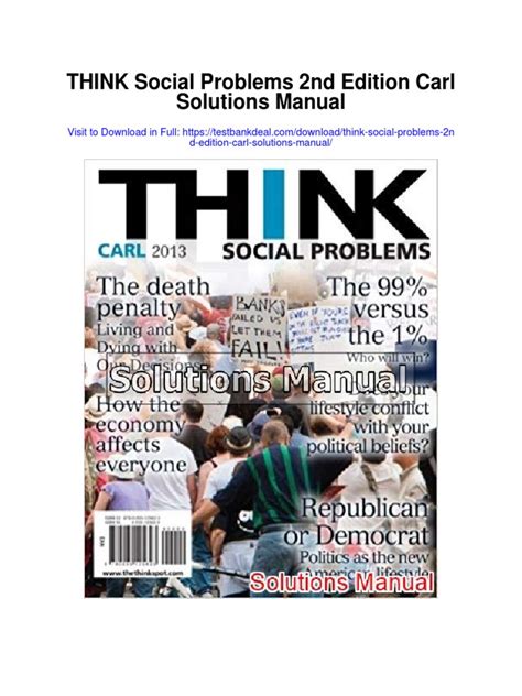 THINK Social Problems 2nd Edition PDF