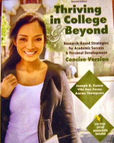 THRIVING COLLEGE BEYOND 2ND EDITION PDF Epub