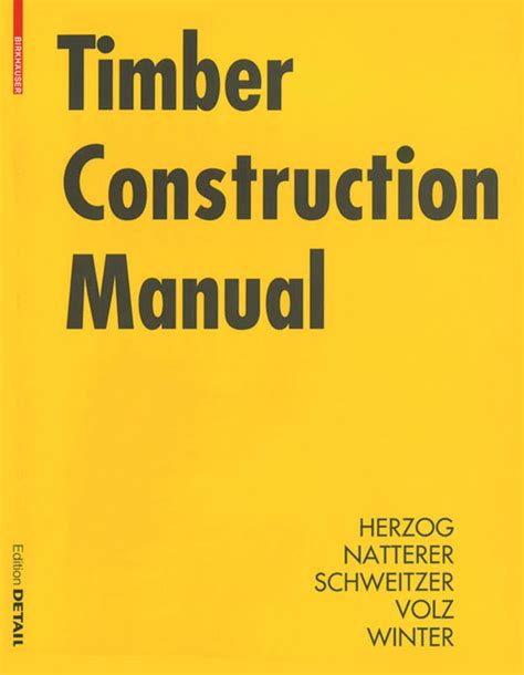 TIMBER CONSTRUCTION MANUAL BIRKHAUSER Ebook Reader
