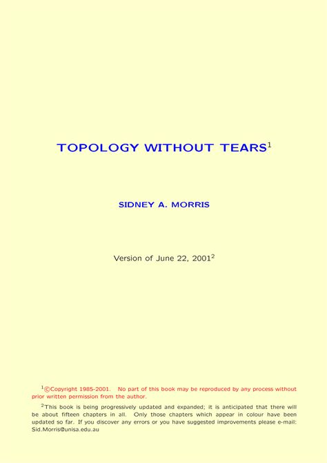 TOPOLOGY WITHOUT TEARS SOLUTION Ebook Doc