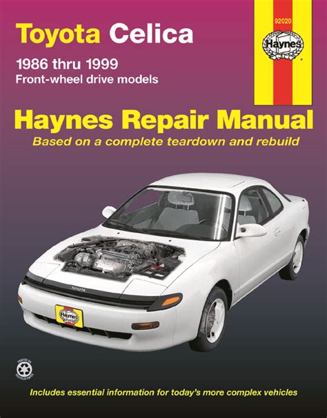 TOYOTA CELICA HAYNES MANUAL PDF Ebook PDF