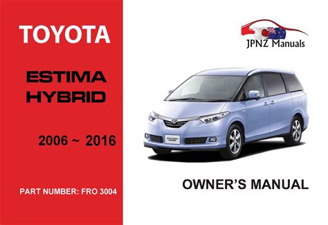 TOYOTA ESTIMA MANUAL BOOK Ebook PDF