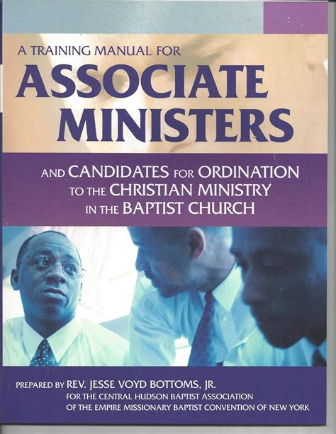 TRAINING MANUAL FOR ASSOCIATE MINISTERS Ebook Kindle Editon