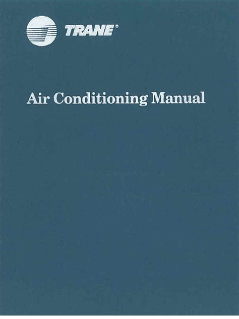 TRANE AIR CONDITIONING MANUAL Ebook PDF