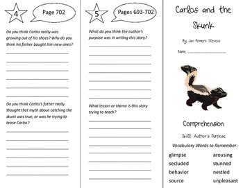 TREASURES CARLOS AND THE SKUNK COMPREHENSION QUESTIONS Ebook Epub