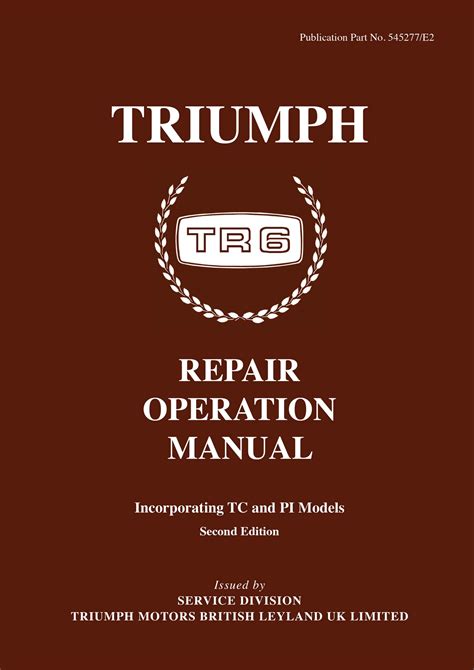 TRIUMPH TR6 REPAIR MANUAL Ebook PDF