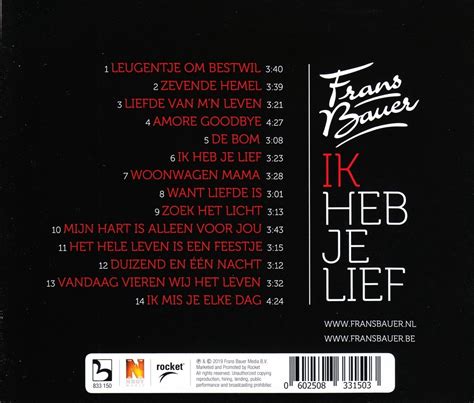 Tabel 1: Frans Bauers Albumverkopen