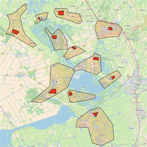 Tabel 1: Locaties met hoge noorderlichtactiviteit