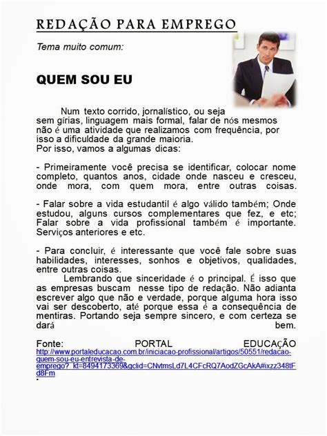 Tabela 1: Benefícios da Redação "Quem Sou Eu?"