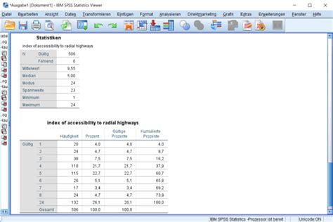 Tabelle 1: Statistische Daten zu Haarausfall