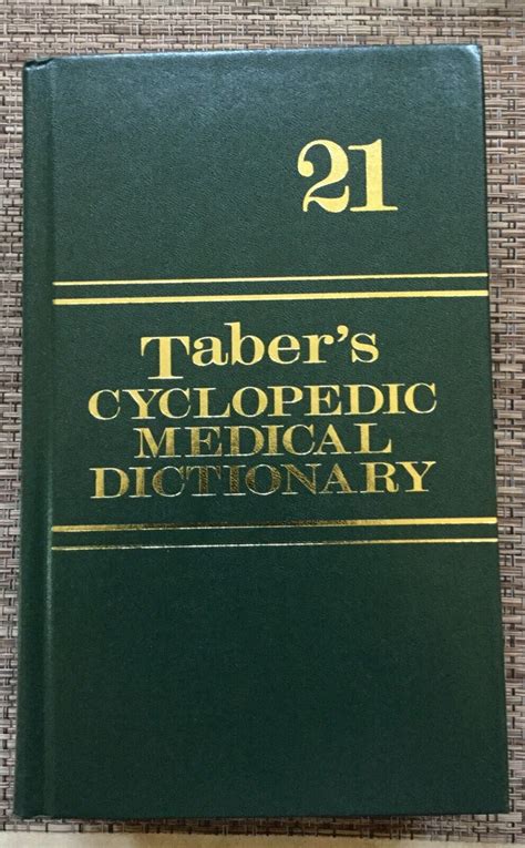 Taber s Cyclopedic Medical Dictionary 21st Edition Thumb Index Version Kindle Editon