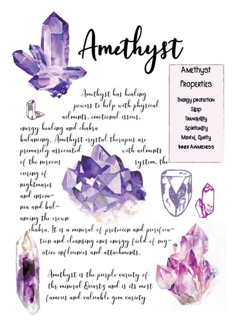 Table 1: Benefits of Amethyst for Aquarians