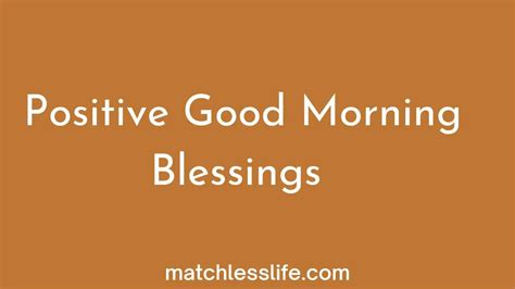 Table 1: Benefits of Morning Blessings