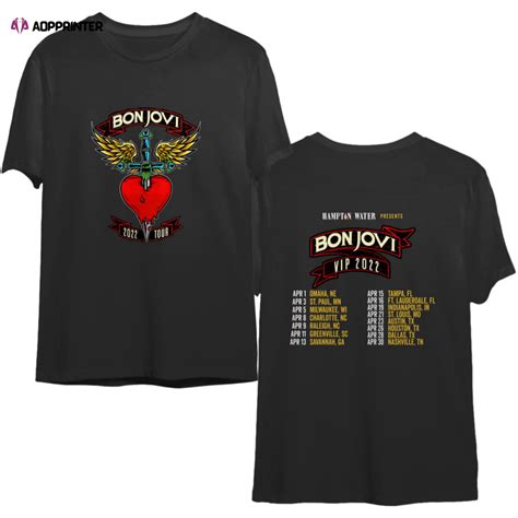 Table 1: Bon Jovi Shirt Timeline