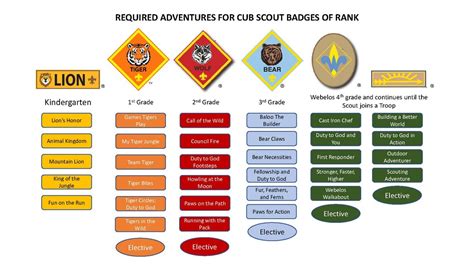 Table 1: Boy Scout Ranks