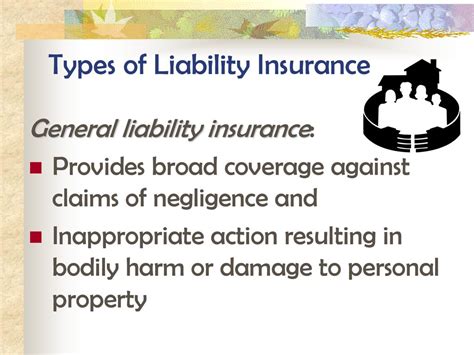 Table 1: Common Types of Liability Insurance