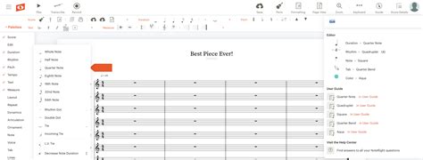 Table 1: Comparison of Noteflight Features for Different Clefs