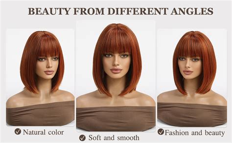 Table 1: Comparison of Popular 8" Short Straight Auburn Bob Wigs