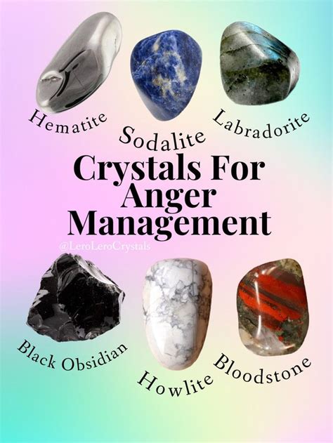 Table 1: Crystals for Anger Management