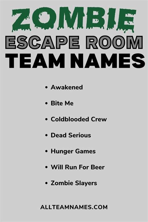 Table 1: Escape Team Members