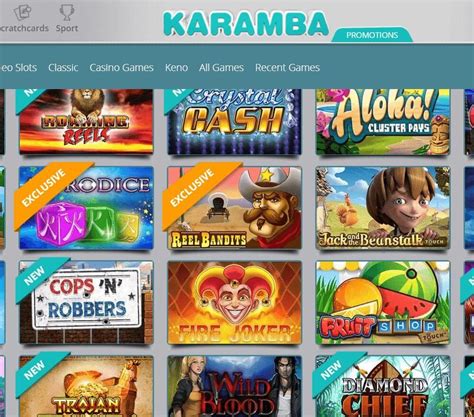 Table 1: Game Selection at Karamba Casino