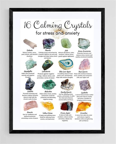 Table 1: Gemstones for Calming Anxiety