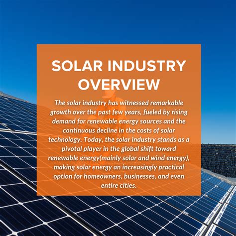 Table 1: Global Solar Energy Market Overview