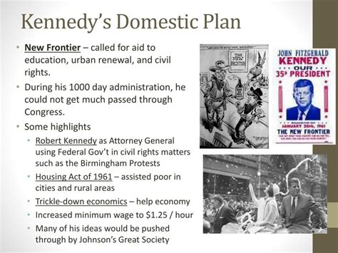 Table 1: Kennedy's Major Domestic Policy Initiatives