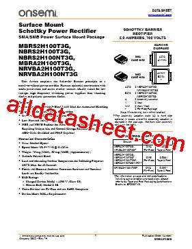 Table 1: MBRM2H100T3G Key Specifications