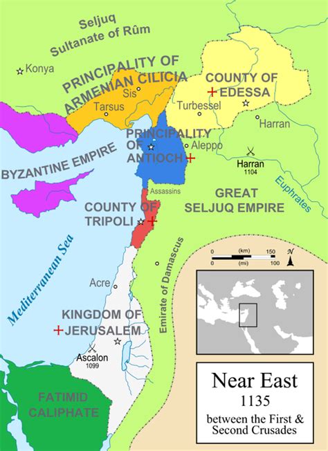 Table 1: Major Crusader States in the Levant