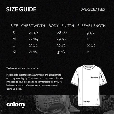 Table 1: Manchester City T-shirt Sizes and Measurements