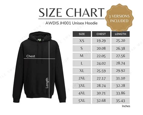 Table 1: Mavericks Sweatshirt and Hoodie Size Chart